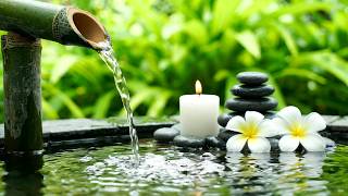 Spa Relaxation Music 🍃 Crystal Bamboo Water Garden | Soft Fountain Ambience and Dreamy Piano Music screenshot 2