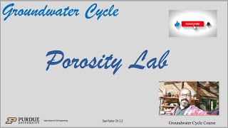 Lab Measuring porosity