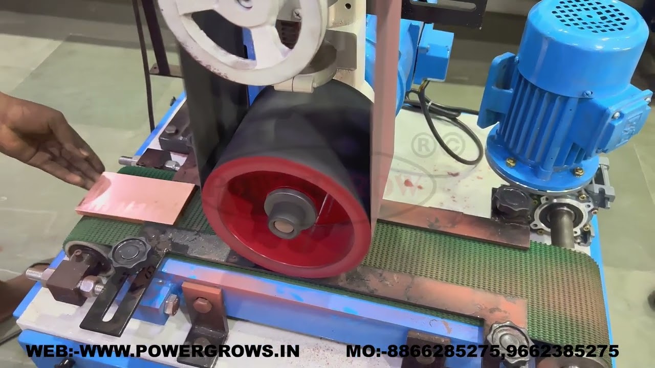 COPPER BISCUIT BAR AUTOMATIC BUFFING AND POLISHING MACHINE