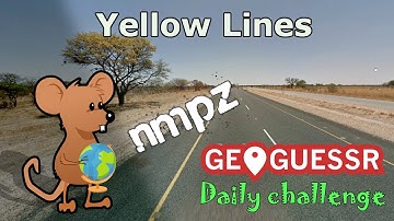 Geoguessr Daily Challenge - NMPZ - These Yellow Lines Are Really Helpful