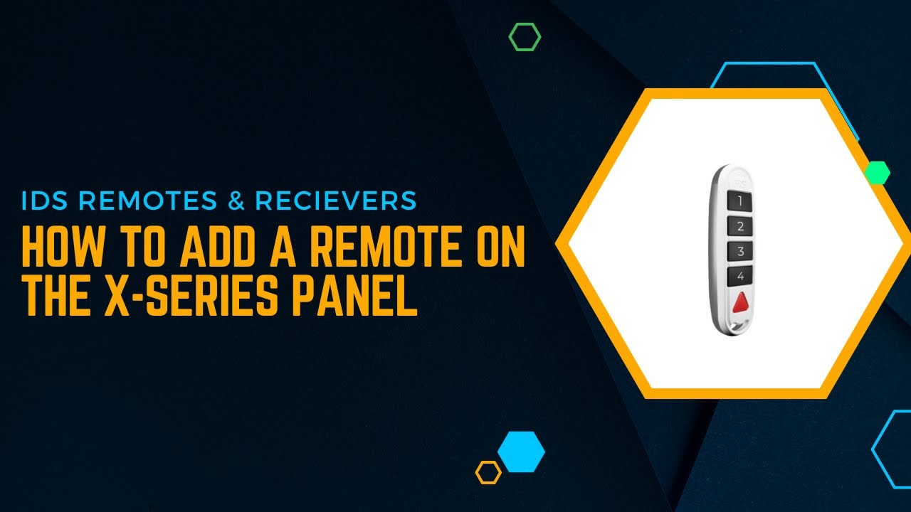 IDS X-Series - How to add the XSeries remotes - YouTube