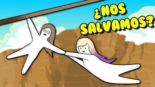 INTENTO SALVARLE LA VIDA A MI HERMANA | Human Fall Flat