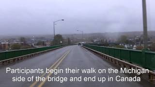Crossing the Sault Ste Marie International Bridge into Canada