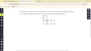 Distance between 2 points (3-4-5 Triangle)