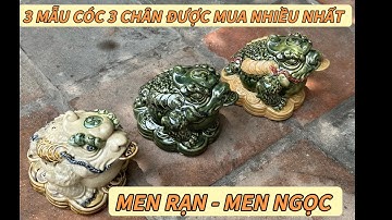 ÔNG CÓC 3 CHÂN ĐỂ BAN THẦN TÀI - THIỀM THỪ BẰNG GỐM SỨ - GỐM BÁT TRÀNG .
