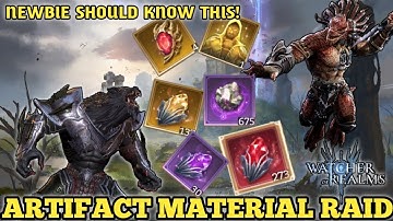 Watcher Of Realms| Artifact Material Raid Stage 1-15 |Newbie Guide/Tips Walkthrough |Android & IOS