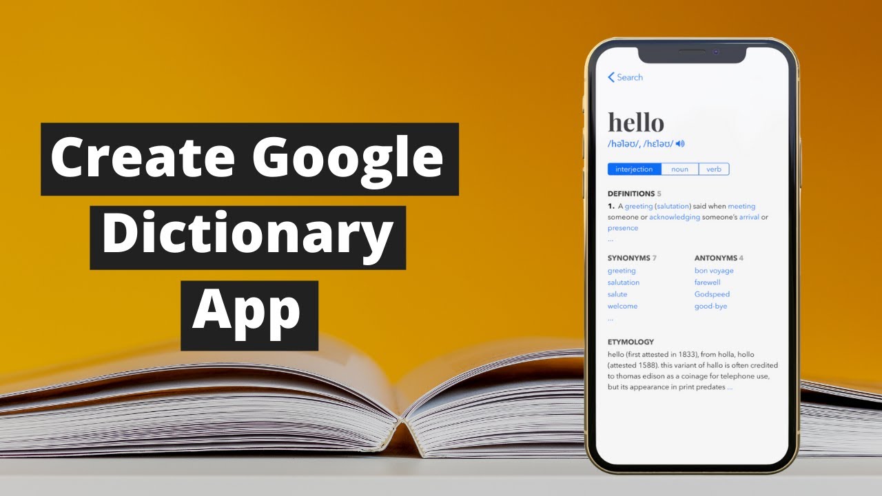 How To Create Dictionary App In Mit App Inventor 2 | Google Dictionary -  Youtube
