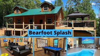Peaceful Cabin Rentals - Bearfoot Splash Tour - Pigeon Forge Area Pool Cabin