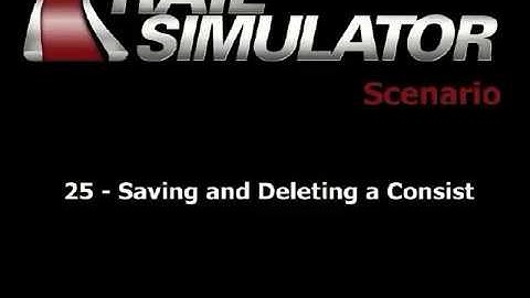 25 Saving and Deleting a Consist   Rail Simulator Tutorials on Blip