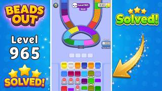 Beads Out - Level 965 (963) Walkthrough 🧩 | Solution & Gameplay (Voodoo) 🔴