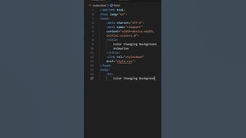 Color Changing Background Animation using HTML and CSS #ASMR #Coding
