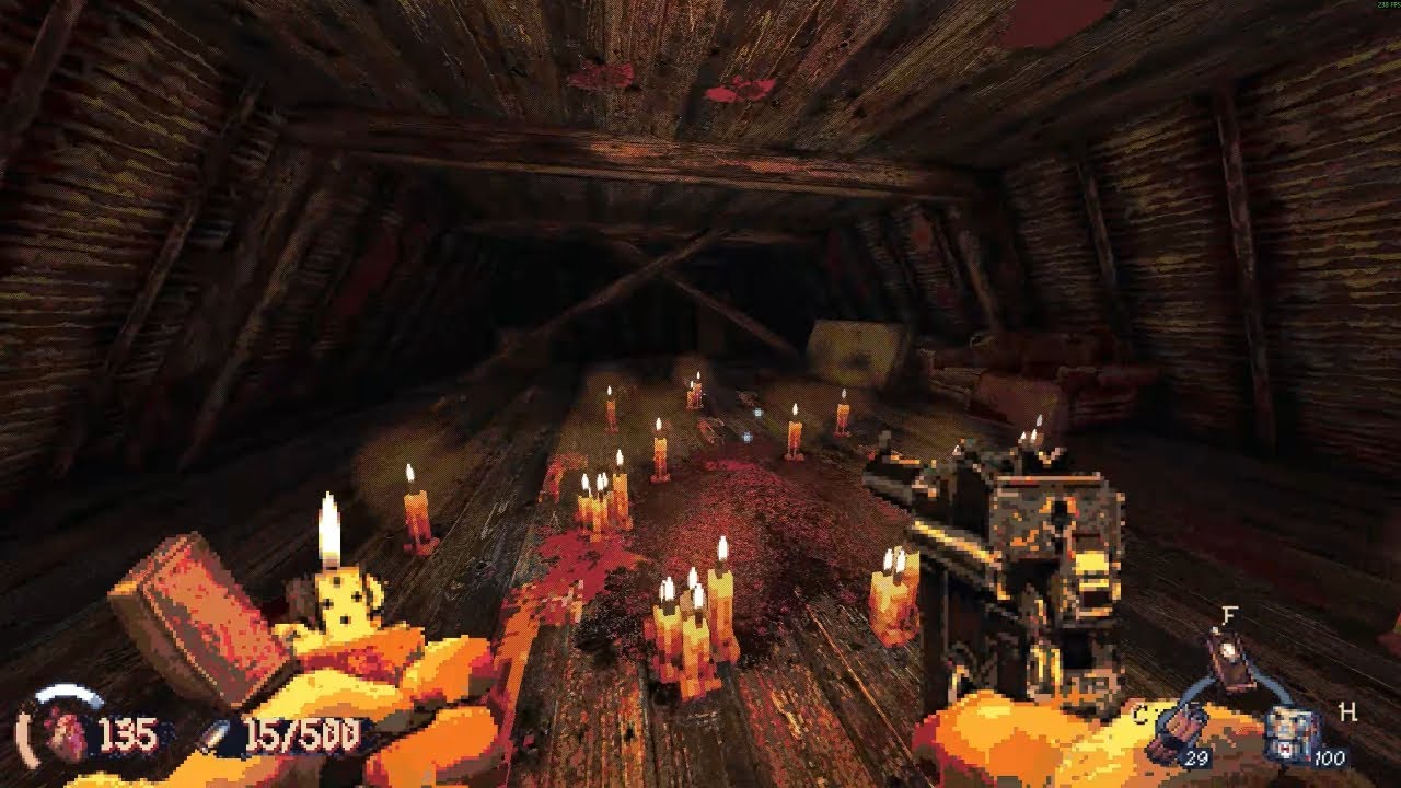 Cultic: E1M8 (The Asylum) - 100% On Extreme - Achievements 17/35