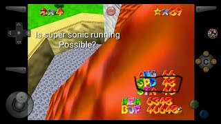 Is it possible to go supersonic speed in SM64?