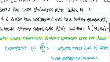 Show that A + B is an Artinian R-submodule where A, B are Artinian - Algebra Prelim Prep