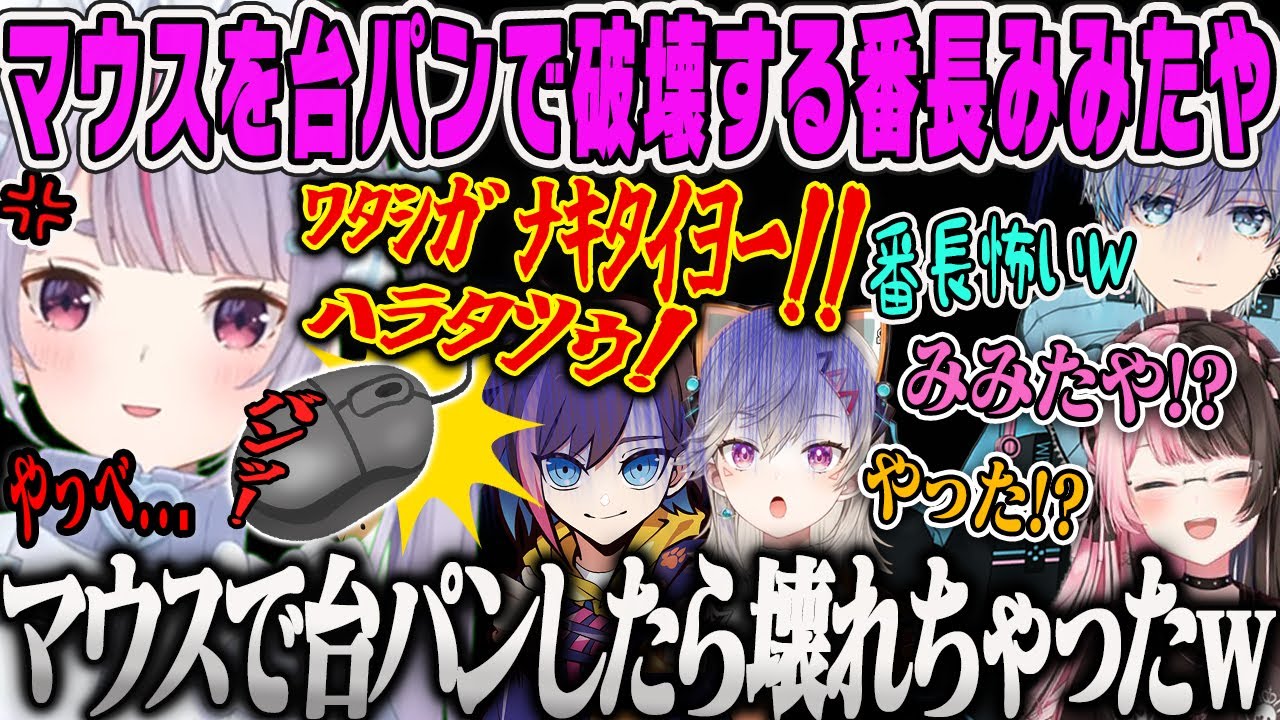 【マウス台パン】キレてマウスを破壊し早口罵倒するみみたや番長フルパVALOダイジェスト【半角カタカナ・小森めと・兎咲ミミ・きなこ・橘ひなの・ボブサップエイム・ぶいすぽ】