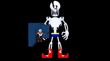 Papyrus Hello Everyone It Is I The Great Papy But The Background Is AbandonedTale Papyrus 