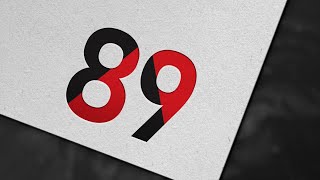 How To Create 89 Number Logo Design In Adobe Illustrator Tutorial @SumaiyaAkter12348 