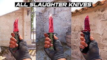 CS2 All Slaughter Knives - In Game showcase [4K60FPS]