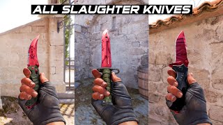 Cs2 All Slaughter Knives - In Game Showcase 4K60Fps