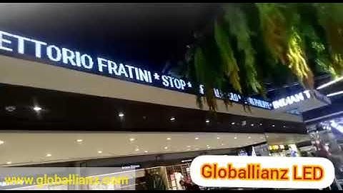 Globallianz LED Ticker Display | P10 LED Scrolling Display Board installed in Shoppers stop Pune