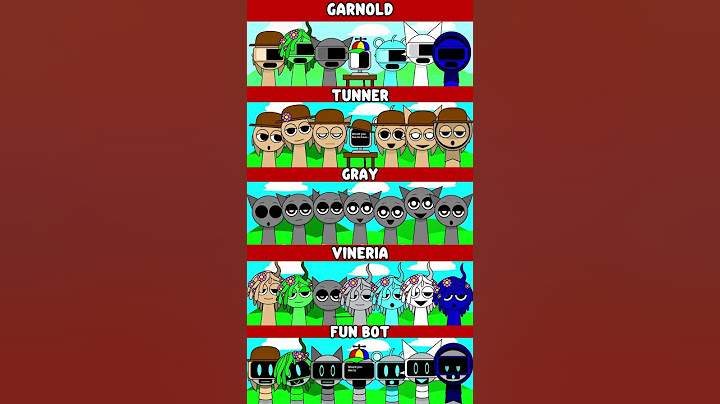 Garnold vs Tunner vs Gray vs Vineria vs Fun Bot Incredibox Sprunki MIX VERSION #sprunki #garnold