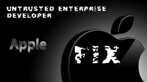 FIX untrusted enterprise developer error