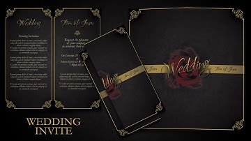 How To Make Simple And Elegant Wedding Invitations In Photoshop