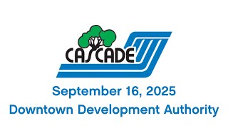 September 16, 2025 | Downtown Development Authority