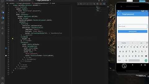 Flutter Firebase Forgot Password Reset Option | Flutter Firebase Tutorials in Telugu