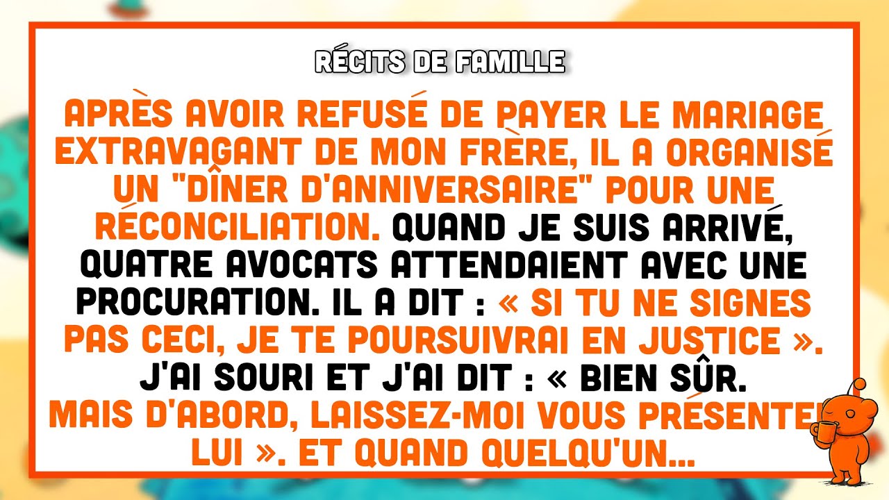 Après mon refus de payer le mariage de mon frère, 4 avocats m’attendaient avec une procuratio