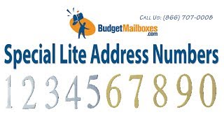 Budget Mailboxes Special Lite Address Numbers