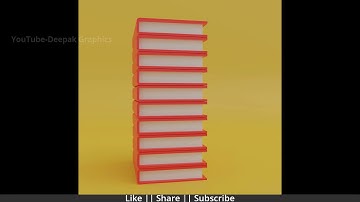 Book Stack Animation in Blender 3.0