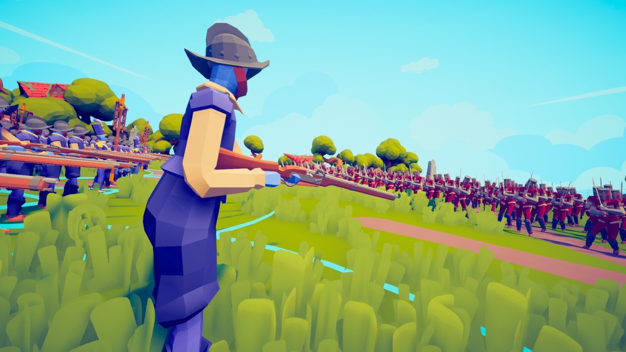 MUSKETEER BATTLE LINE vs 100x MEDIEVAL ARMY - TABS | Totally Accurate Battle Simulator