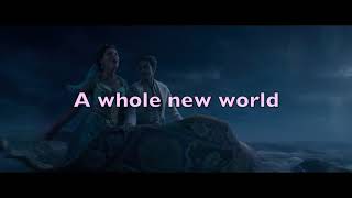 A Whole New World Lyrics (Aladdin) - Mena Massoud, Naomi Scott screenshot 4