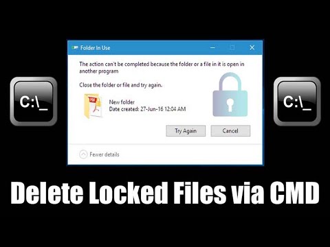cum să ștergeți fișierele blocate în Windows 10 prin CMD (Prompt de comandă)