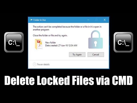  så här tar du bort låsta filer i Windows 10 via cmd (Kommandotolken)