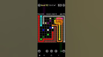 How To Solve Flow Free Premium 12x12 Mania Level 92 Hard Board Walk Through Solution Walkthrough