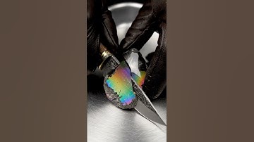Cutting a prismatic obsidian with surreal precision #ai #asmr #abstract