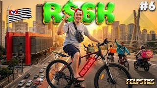 DESAFIO 6K EM 30 DIAS ENTREGANDO DE BIKE EM SP | FelpsTKS #115