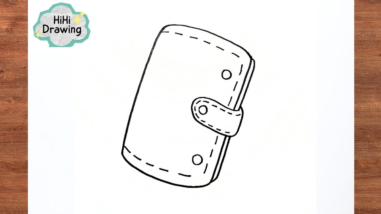 How To Draw a Wallet | Accessories Drawing Step by Step - YouTube
