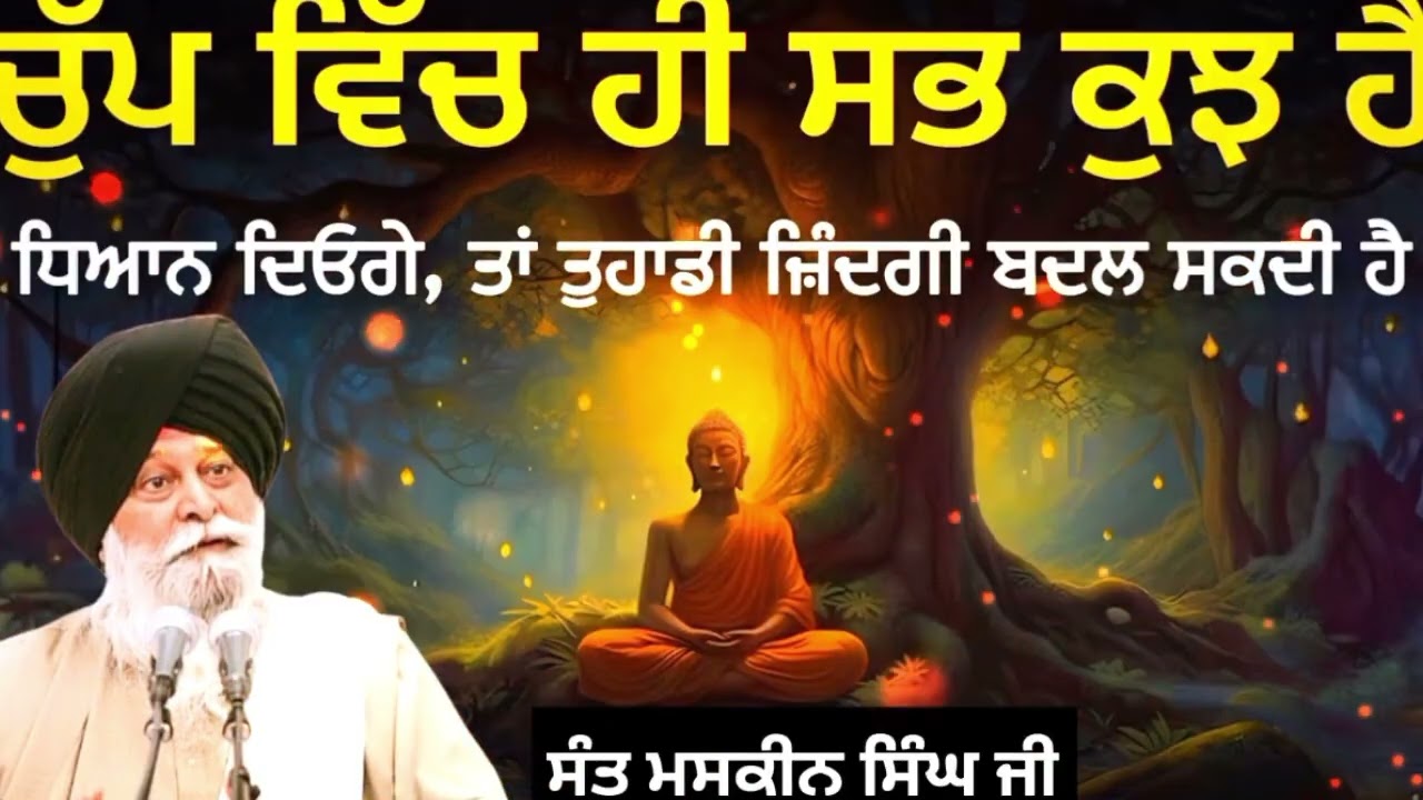 ਚੁੱਪ ਵਿਚ ਹੀ ਸਬ ਕੁਛ ਹੈ | sant singh ji maskeen