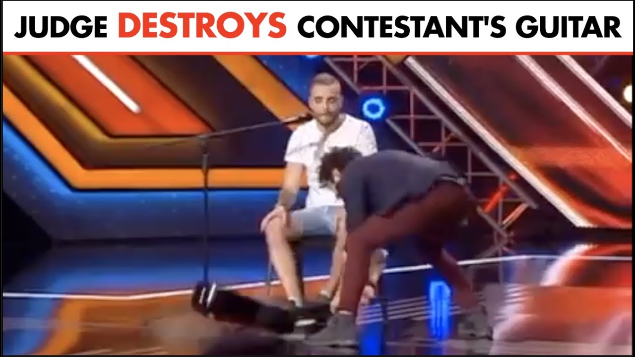 Judge SMASH Guitar - But what happens after he smash guitar will shock