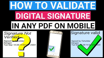 How Validate DIGITAL SIGNATURE in Any Certificate / How to validate digital signature in pdf