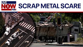 Scrap metal scare: Damaged semi-truck causes power outage in California