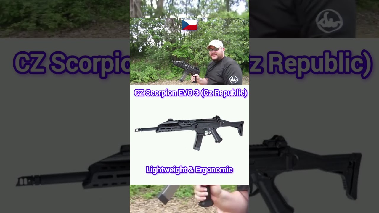  Top 5 Best Submachine Guns In The World Ranked 2024 MP5 Vector EVO3 P90 Uzi