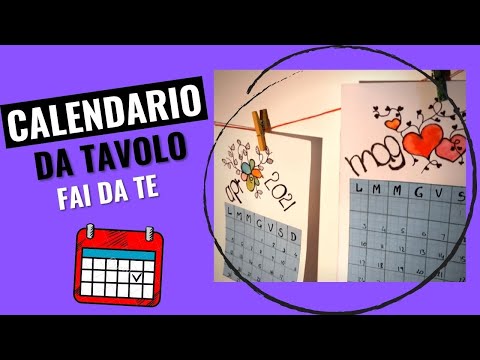 Video: Come Disegnare Un Calendario