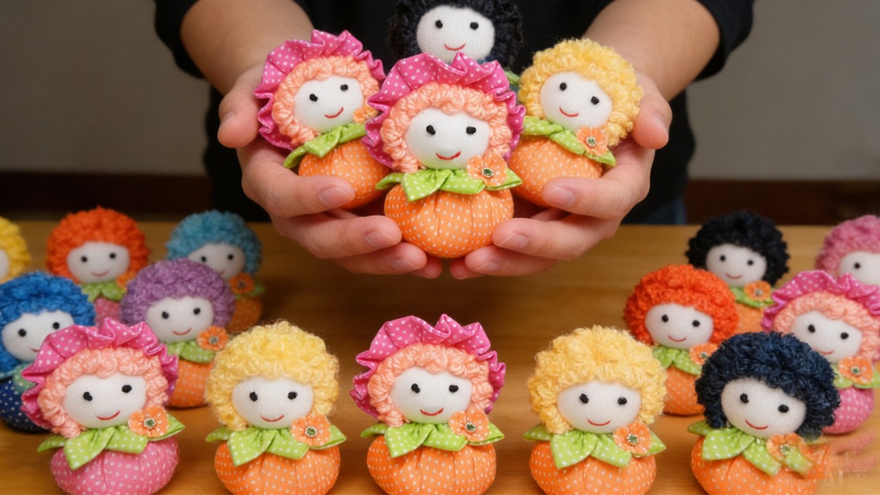 Вы не поверите! 50 кукол, сделанных из обрезков ткани, распроданы! |