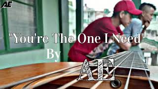 Youre The One I Need - Ae Acoustic Official Lyric Video