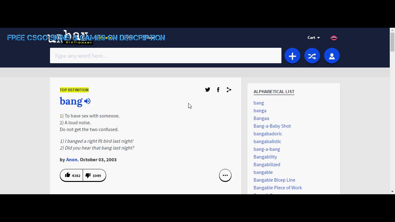 bang meaning & DEFINITION YouTube