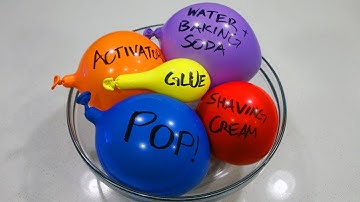 Making Satisfying Cloud Slime with Balloons, Stress Mesh Balls, and Play Foam!